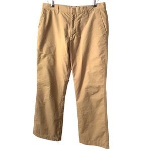 Vintage J CREW Women's L Insulated Cabin Pants Hike Winter Cotton Khaki Tan